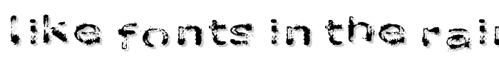 like fonts in the rain font